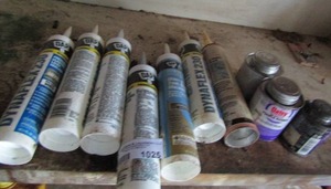 lot 1025 image: Caulking for windows and doors and pvc pipe glue