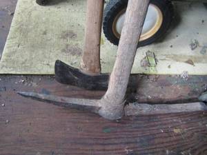 lot 1049 image: pic and a axe