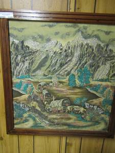 lot 1105 image: Mountain western sparkly photo framed, 2827