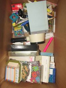 lot 1159 image: office supplies note pads, pens pencils and markers