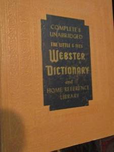 lot 1156 image: complete & unabridged Webster dictionary