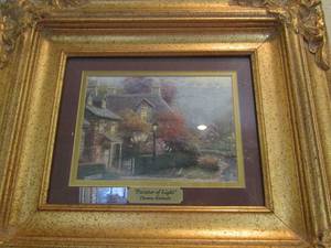 lot 1158 image: Thomas Kinkade painter of light 16x18