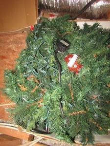 lot 1219 image: large box full of green garland