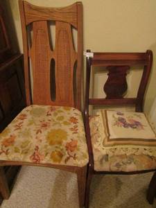 lot 1241 image: 2 padded extra sitting chairs qty 2