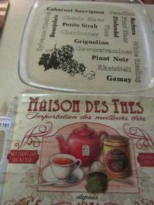 lot 1191 image: thick plastic serving treys qty 2