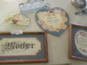 lot 1262 image: Various wall hanging wooden signs and more