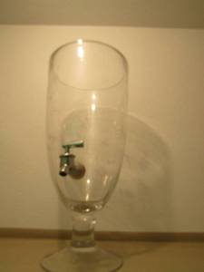 lot 1281 image: 18 wine glass with spiket for drinks