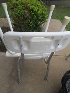 lot 1323 image: 2 carex shower chairs