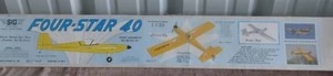 lot 3 image: SIG Four Star 40 Sport Aerobatic RC Airplane Kit--Brand New