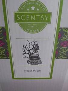 lot 5 image: Scentsy Hocus Pocus Halloween Wax Warmer--With original box and instructions---Maybe used one time