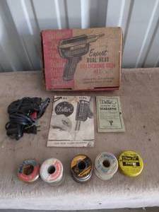 lot 201 image: 2 Vintage Soldering Guns with Accessories