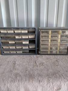 lot 205 image: 2 Hardware Organizers with Contents