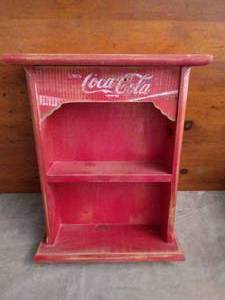 lot 70 image: Coca Cola Wall Hanging Shelf--15 12x19 12