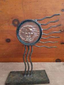 lot 71 image: Sun God Candle Holder--Unique Item