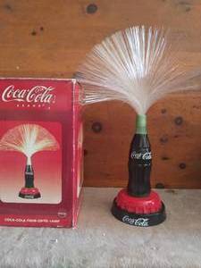 lot 84 image: Coca Cola Fiber Optic Lamp
