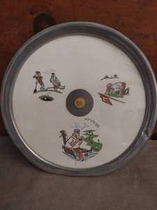 lot 99 image: 1967 Golfing Award for 3rd Place Finish Pewter Plate