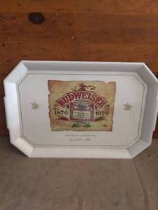 lot 101 image: 1976 100 Year Anniversary Budweiser Sales Convention Beer Tray