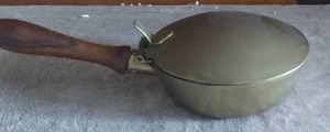 lot 128 image: Small Handmade Copper Silent Butler