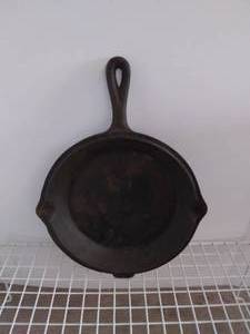 lot 196 image: Cast Iron Skillet---Unknown Maker
