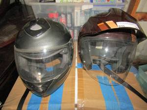 lot 39 image: XXL TMS Bike Helmets qty 2 both barley used
