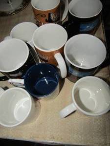 lot 63 image: Lot of coffee cups qty 9