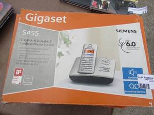 lot 93 image: Gigaset cordless home phone sets 1 per box    qty 2 boxes