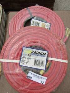 lot 92 image: Radner welding hoses qty 2 per pack 34