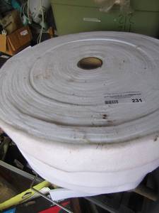 lot 231 image: 4 ROLLS OF WHITE CLOTH