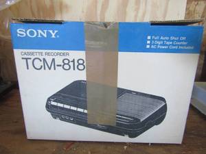 lot 13 image: sony cassette  recorder TCM-818