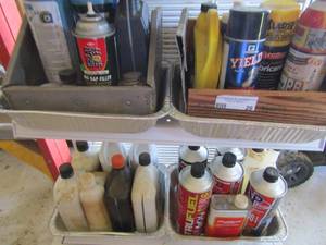 lot 20 image: LOT OF USED 50 in 1 small engine gas, used lot of motor oils small and large engines and more