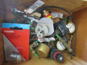 lot 83 image: air gauges and connector pieces