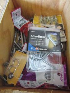 lot 98 image: hooks, eye hooks and turn buttons