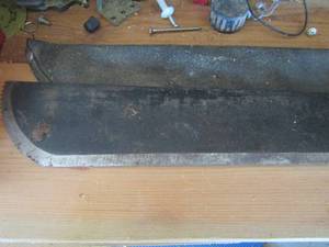 lot 122 image: machete, 24 blade with handle