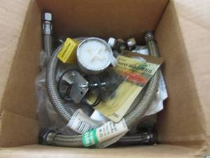 lot 153 image: water hoses, faucet washer, shower heads and more