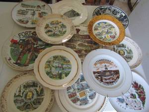lot 28 image: large lot of decorative wall hanging plates various states