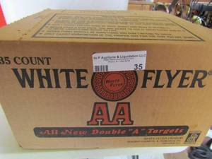 lot 35 image: 135 count double aa white flyer targets