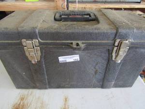 lot 192 image: mystery black tool box who knows whats inside