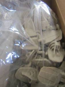 lot 208 image: peg board hooks, price tags, shelf brackets