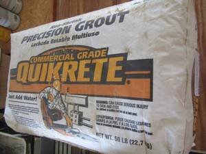 lot 212 image: commercial grade quikrete PREMINUM GROUT  50 pounds