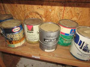 lot 223 image: kitchen and bath paint GLIDDEN and interior gloss enamel