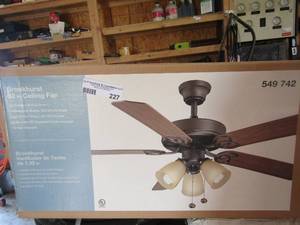 lot 227 image: Broadhurst ceiling fan nib
