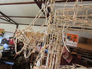 lot 246 image: 3 Wire Christmas reindeer -lights untested