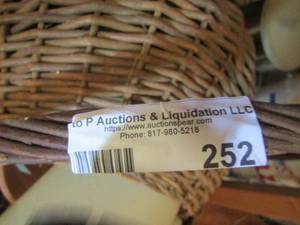 lot 252 image: wicker baskets