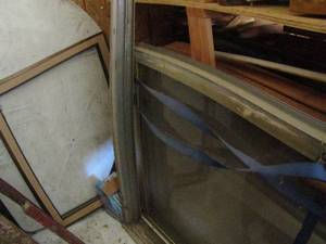 lot 270 image: sliding glass door with frame preused