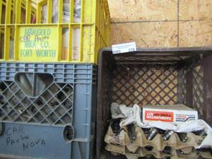 lot 278 image: car parts NOVA  Lifter, RODS,  seatbelts