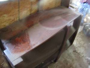 lot 319 image: wooden bar 5 foot with 45 inch height and 24inchs  depth