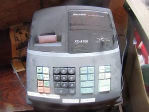 lot 326 image: sharp a electronic cash register xe-a106