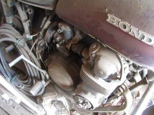 lot 378 image: Honda motorcycle unknown year, size,     NO TITLE -  BILL OF SALE