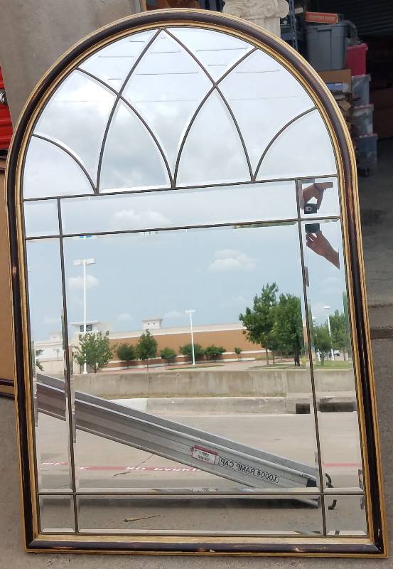 lot 9 image: VINTAGE FRAMED MIRROR (HYATT HOTEL - SAN FRANCISCO)