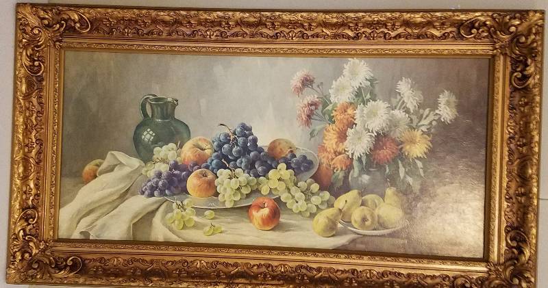 lot 28 image: VINTAGE 1972 FRAMED ART PRINT